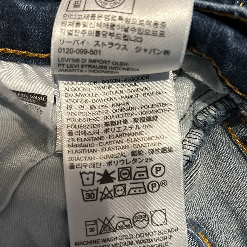 Levi’s 511 32X32 Blue denim - Picture 5 of 10